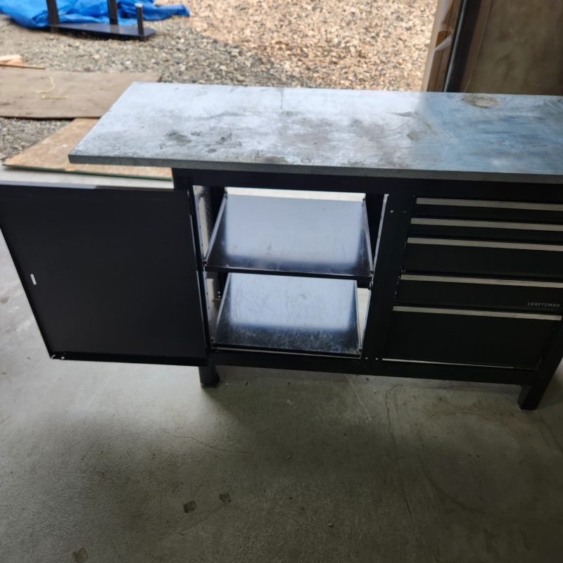 Craftsman 5 drawer 2 shelf work bench/Tool box  D-23