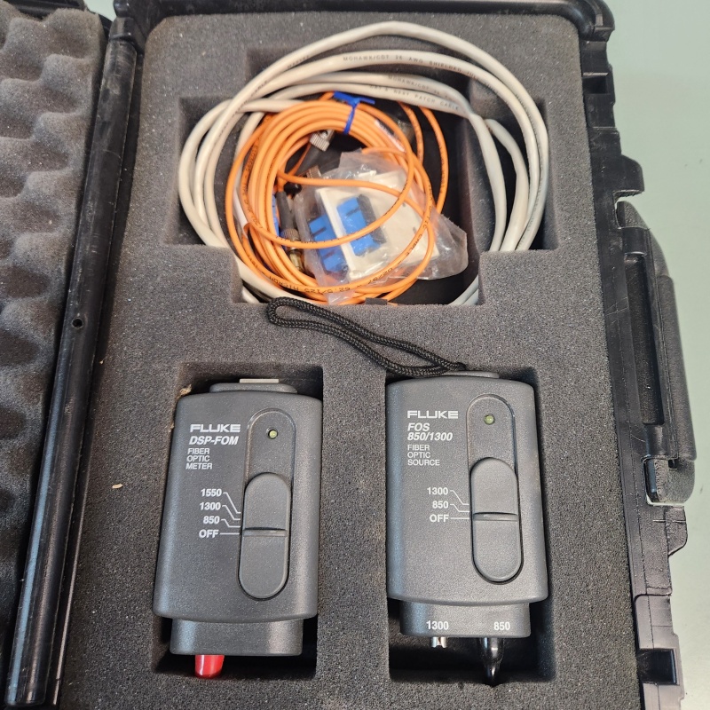 Fluke DSP-FOM and FOS 850/1300 fiber Optic and Source Meter   e78