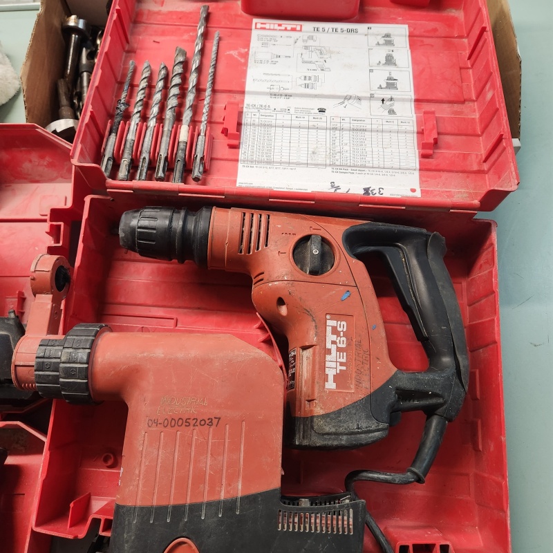 Hilti Rotary Hammer Drill TE-6 S With TE6-Drs Dust Collector   e59