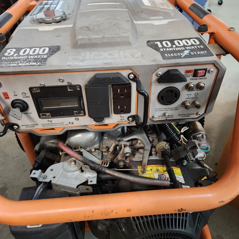 RIDGID Zero Gravity 10,000/ 8,000 Watt Electric Start Generator  51-2