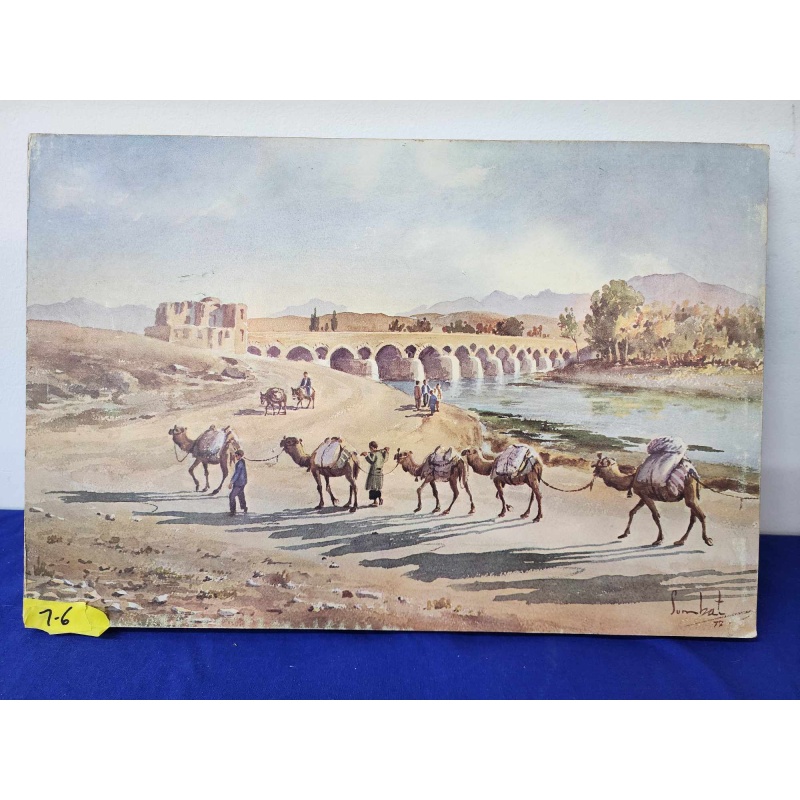 Sumbat Der Kiureghian Camels Painting  7-6
