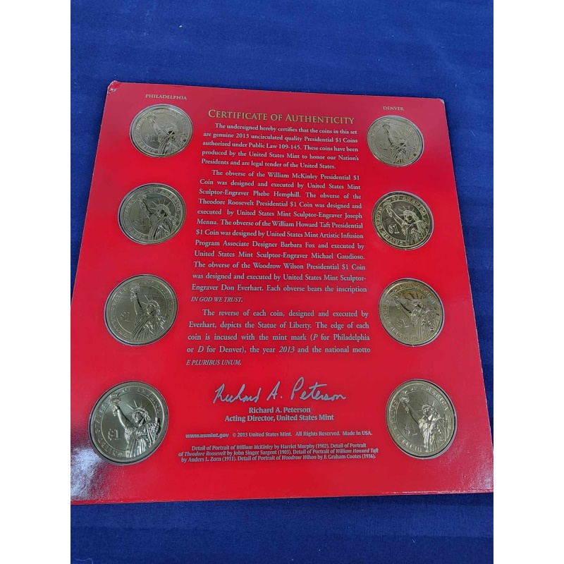 2013 Presidential coins.  K-27