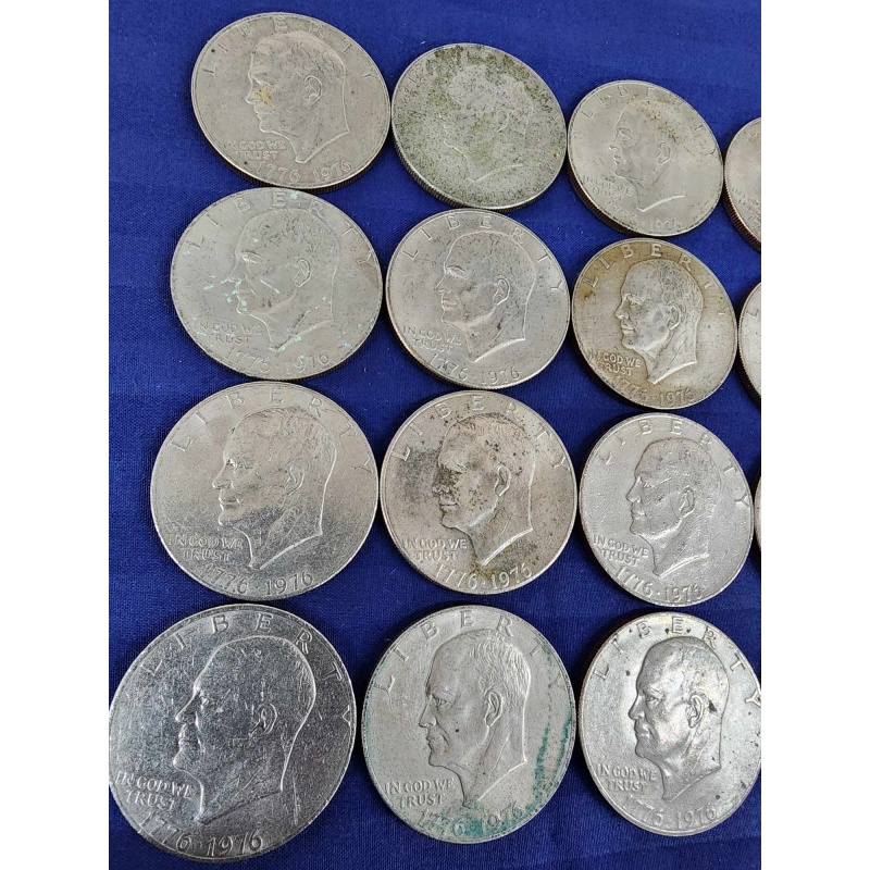 20 Eisenhower dollar coins.  K-30