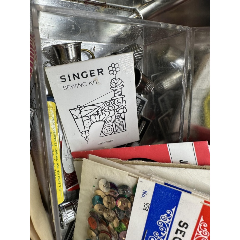 Sewing Tin + Sewing Supplies t-16