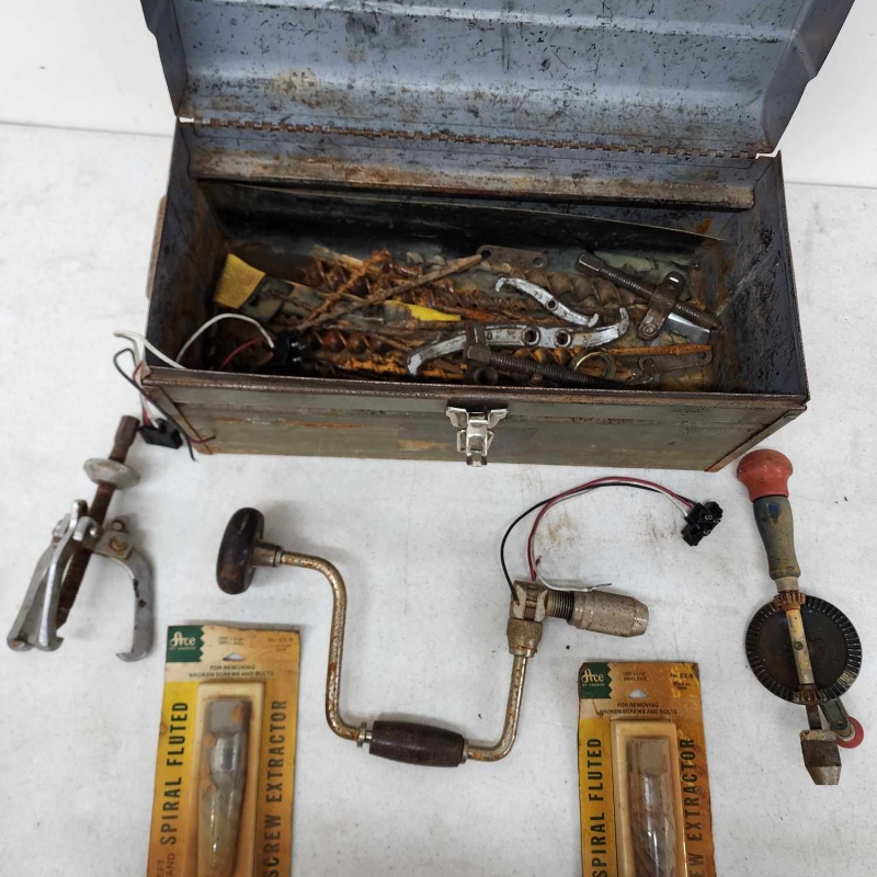 Tool Box of Drill Bits and Tools  k-17