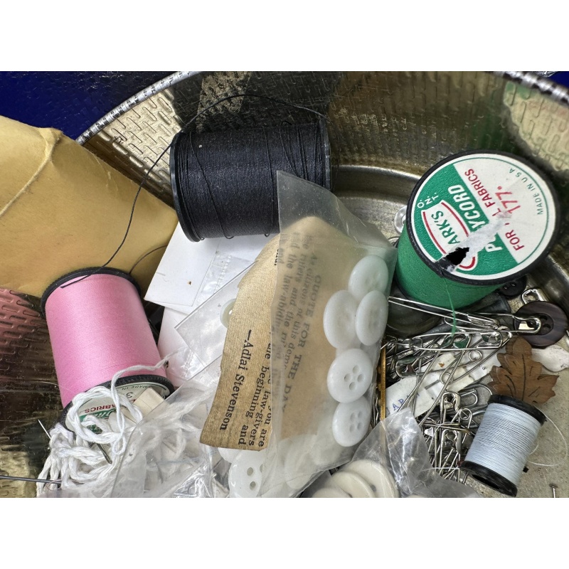 Sewing Tin + Sewing Supplies t-15