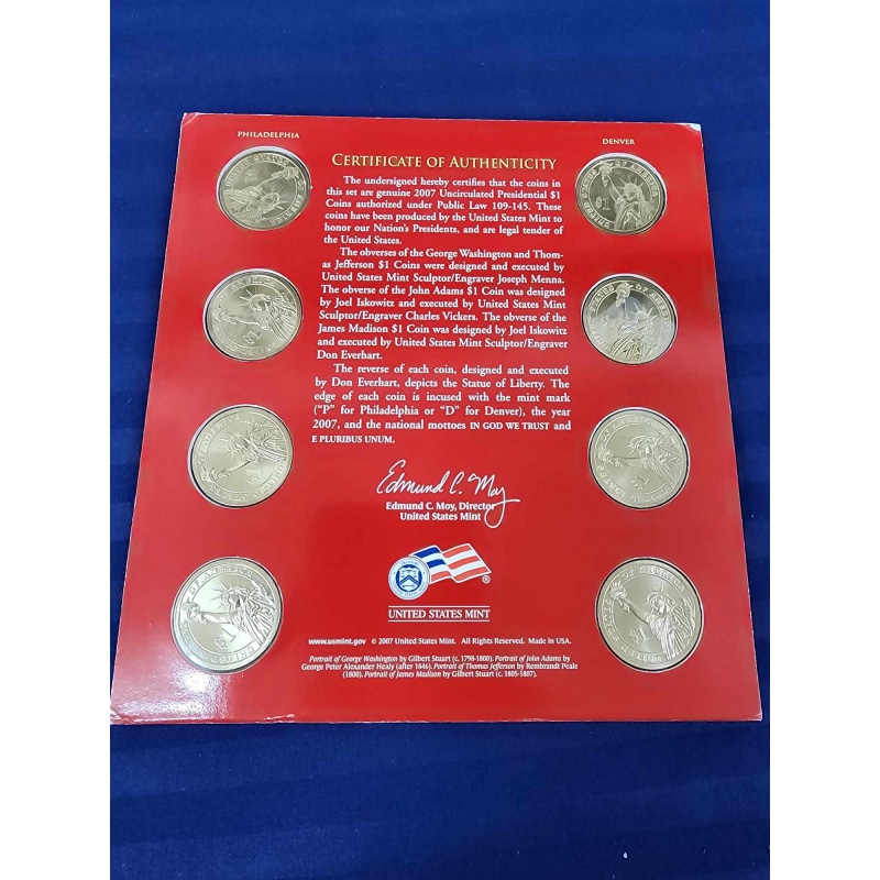 2007 Presidential coins.  K-21