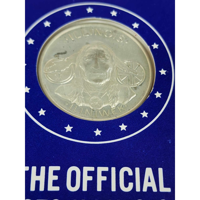 1973 Illinois silver medallion.  K-34