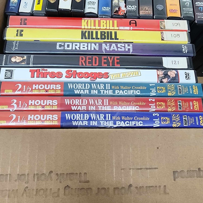 Box of DVDs 137-4