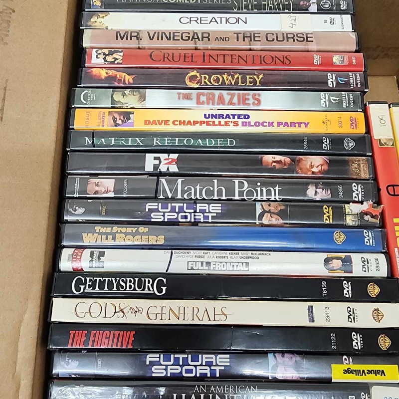 Box of DVDs 137-4