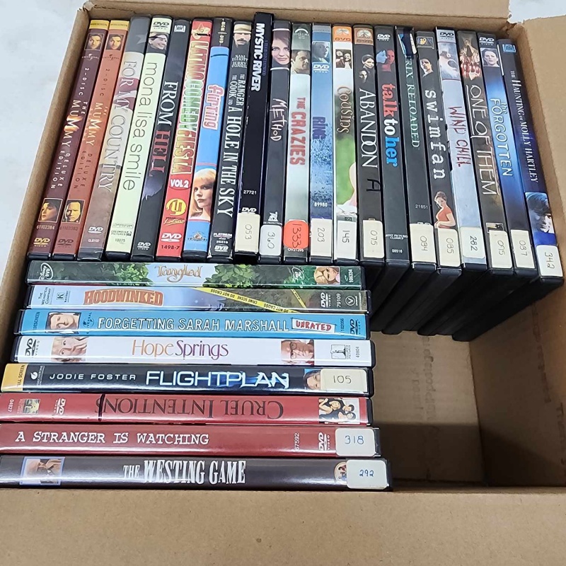 Box of DVDs 137-5