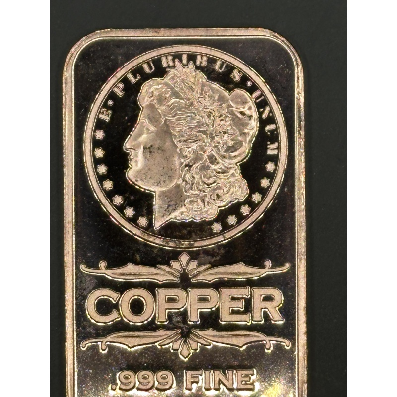 1 Ounce Copper Morgan Bar   t9