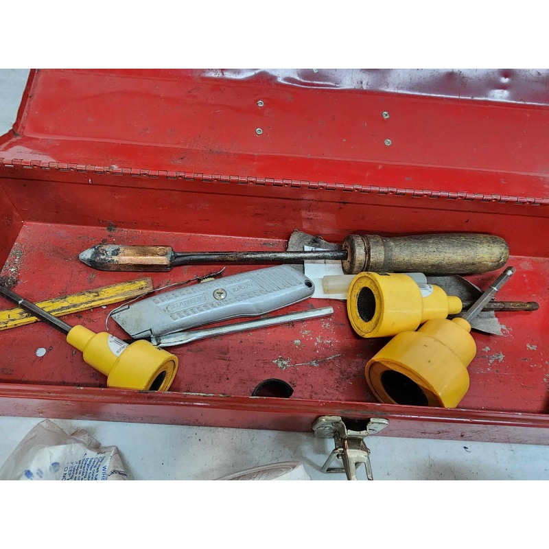 Waterloo toolbox with soldering equipment. 5-17