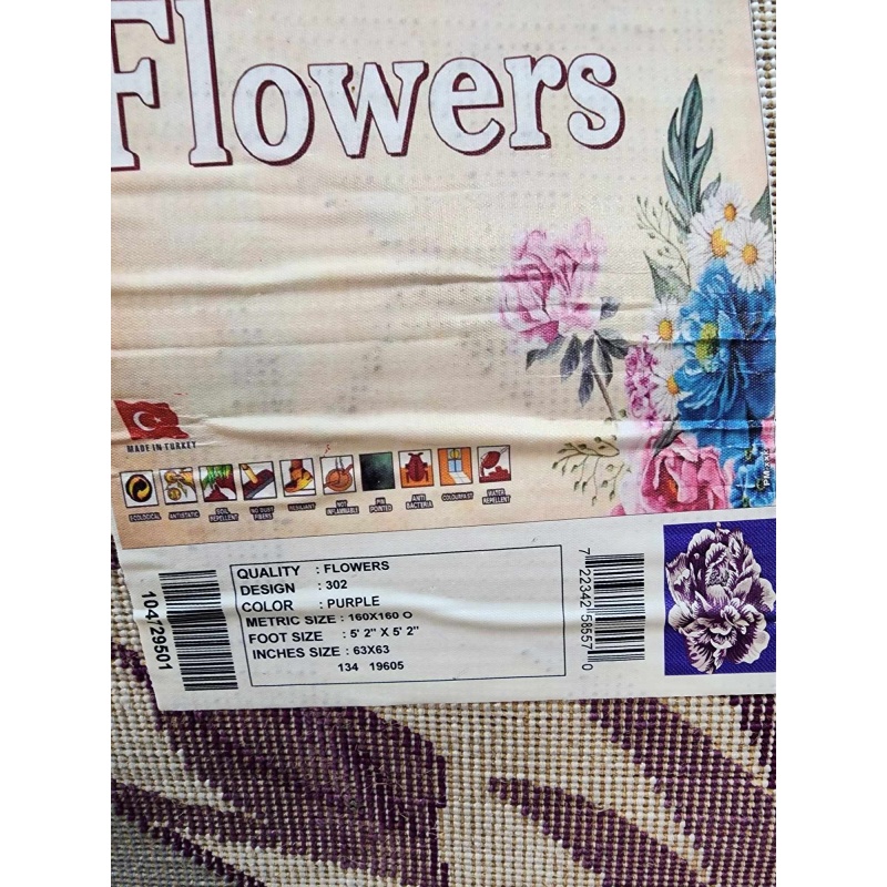 Flower rug. 4-20