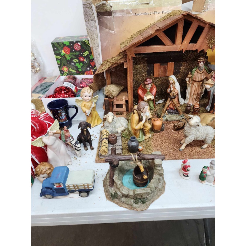 Huge Christmas lot and Nativity scene. K-80