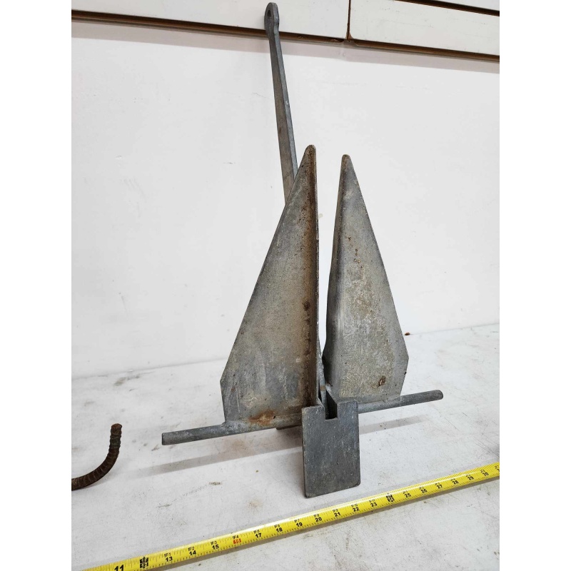 Large boat anchor and grapple. D-24