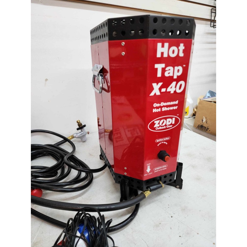 Hot water heater for camping. D-58