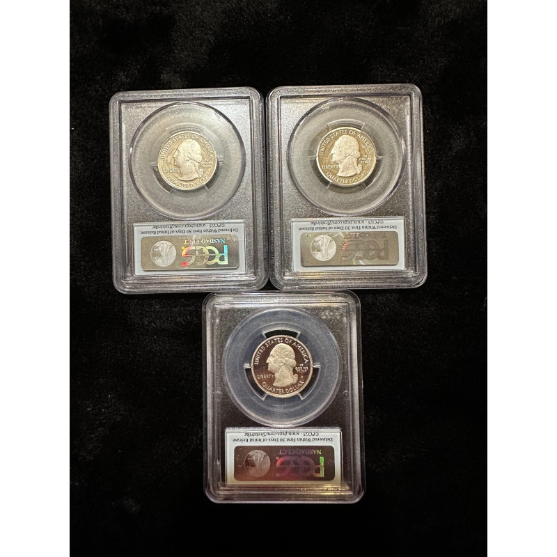 Set of 3 PCGS Quarters  k-18