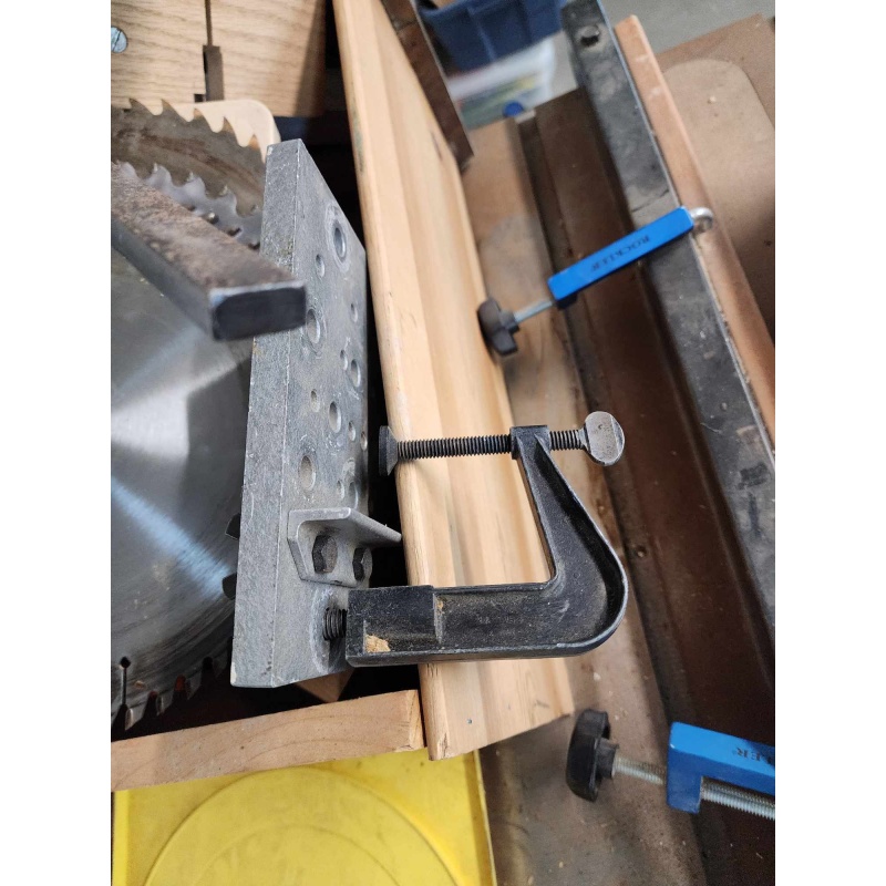 Table saw with attachments. A-11