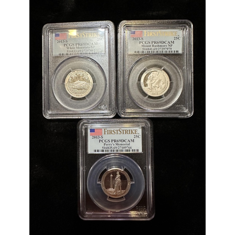 Set of 3 PCGS Quarters  k-18