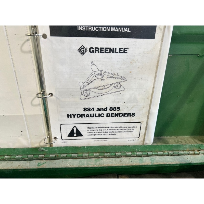 Greenlee  884 Hydraulic benders w/pump   e6